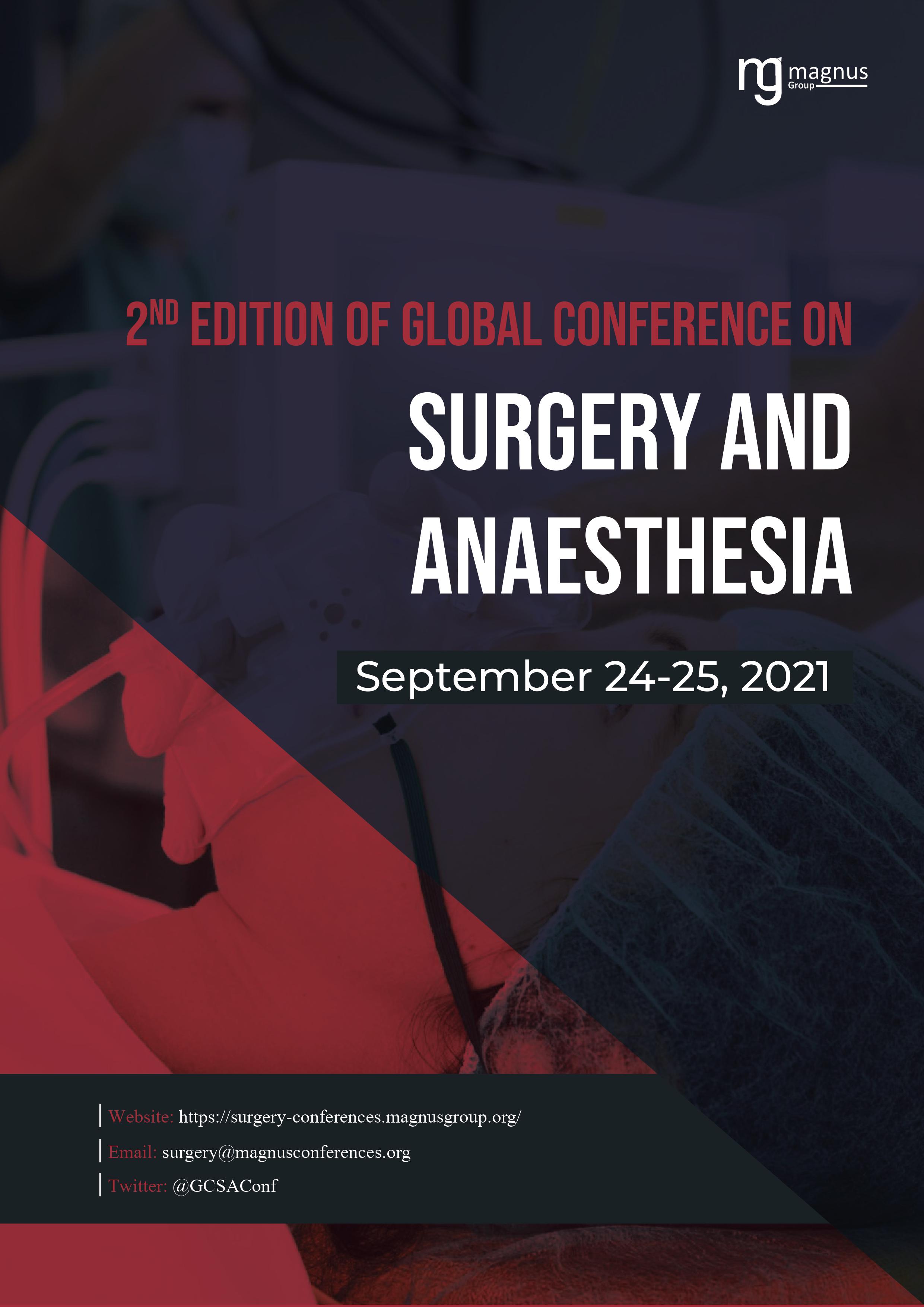 2nd Edition of Global Conference on Surgery and Anesthesia | Online Event Book