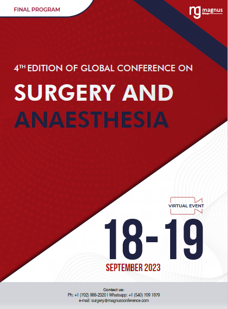 4th Edition of Global Conference on Surgery and Anaesthesia | Virtual Event Program