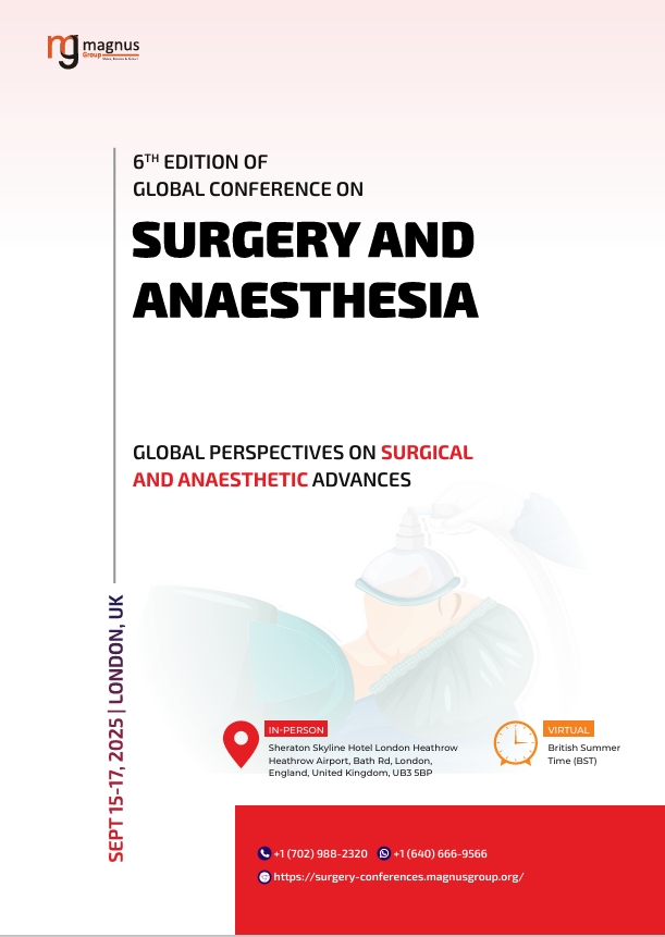 Global Conference on Surgery and Anaesthesia | London, UK Event Book